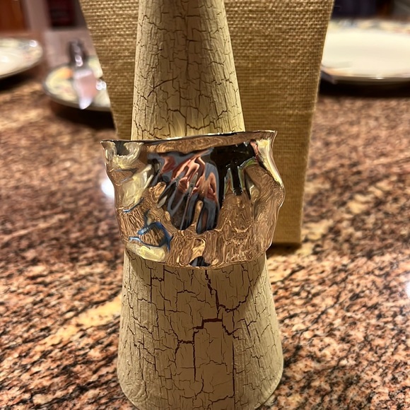 RLM Sterling Silver Wavy Wide Modern Cuff